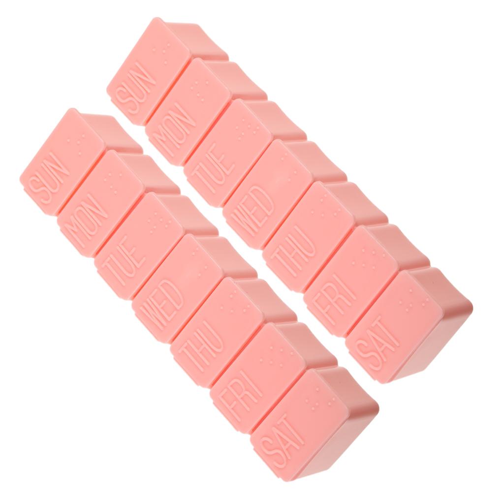 Pack of 2 Mini Portable 7-grids Compartments Pills Case Large Capacity Storage Box Organizer Supply School Outdoor розовый
Pack of 2 Mini Portable 7-grids Compartments Pills Case Large Capacity Storage Box Organizer Supply School Outdoor розовый