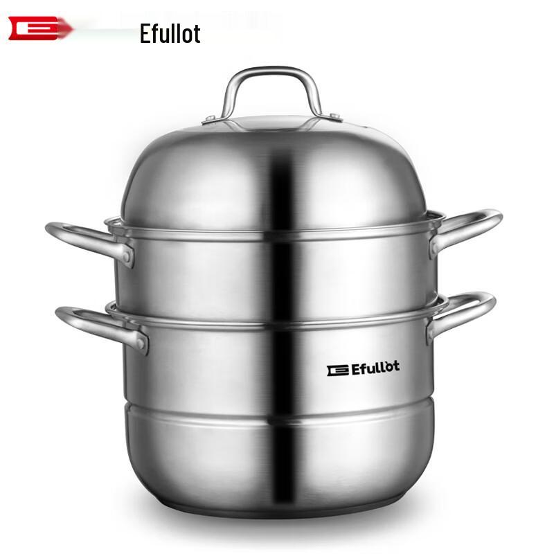 EFULLOT S005A 30cm Stainless Steel 3-Tier Steamer Pot
EFULLOT S005A 30cm Stainless Steel 3-Tier Steamer Pot