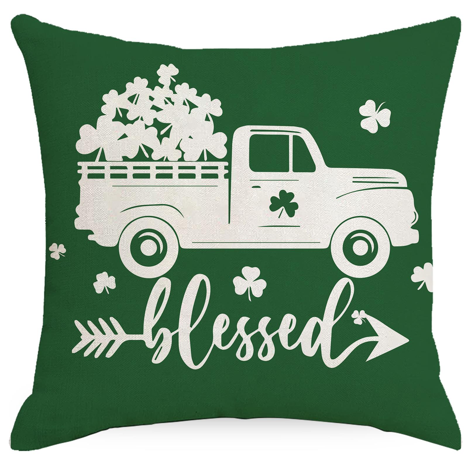 San Pa Pillow Cover Green Clover Linen Printed Sofa Decorative Cushion Pillow Cover Premium Durable Quality Useful 45 * 45Cm
San Pa Pillow Cover Green Clover Linen Printed Sofa Decorative Cushion Pillow Cover Premium Durable Quality Useful 45 * 45Cm