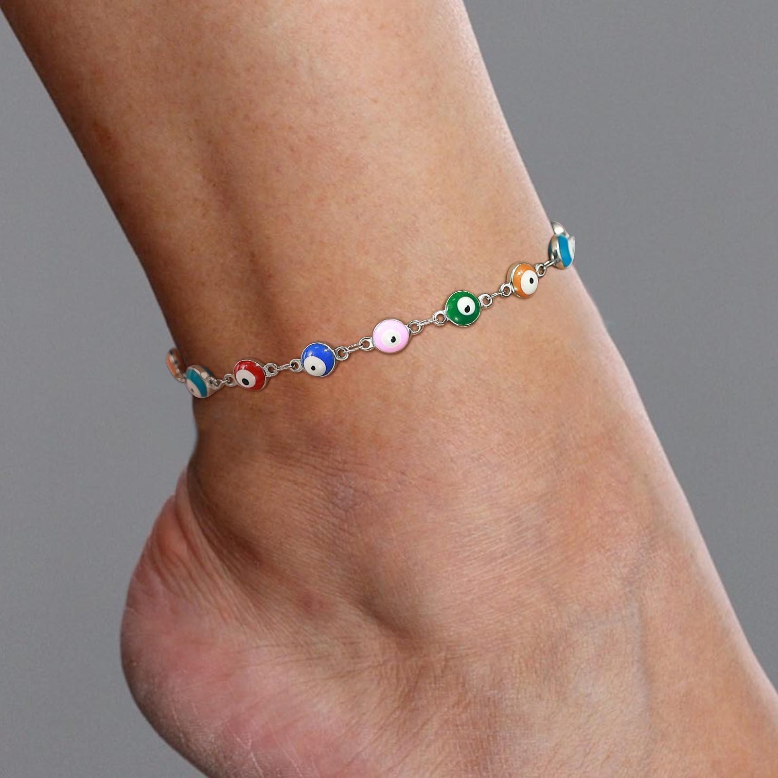 2026 New Bohemia Fatima Hamsa Hand Evil Blue Eye Charm Anklet for Women, Gold Color Stainless Steel Chains Adjustable Foot Ankle
2026 New Bohemia Fatima Hamsa Hand Evil Blue Eye Charm Anklet for Women, Gold Color Stainless Steel Chains Adjustable Foot Ankle