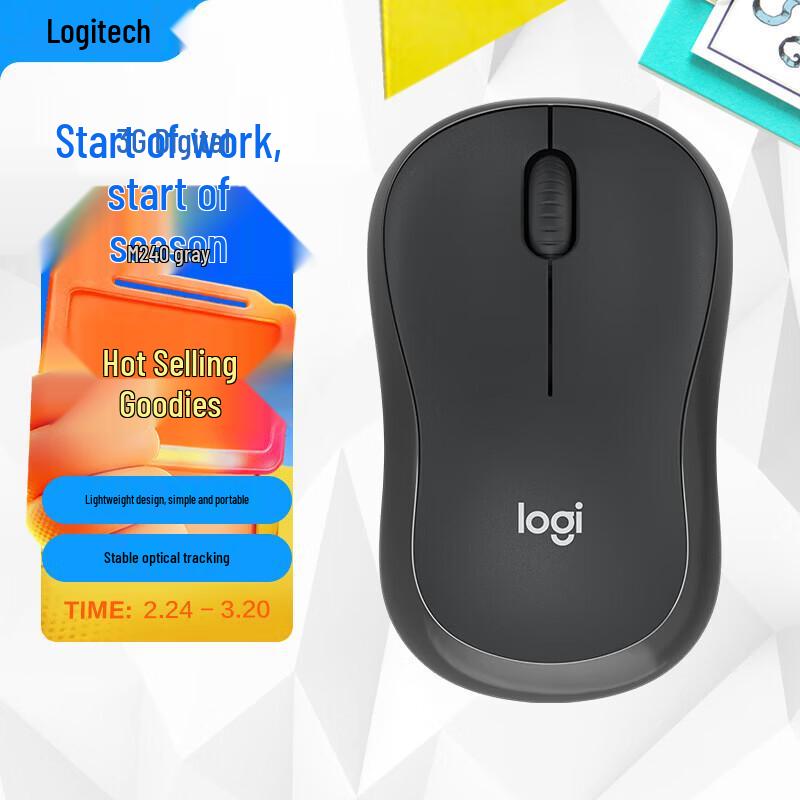 Logitech M240 Wireless Bluetooth Mouse
Logitech M240 Wireless Bluetooth Mouse