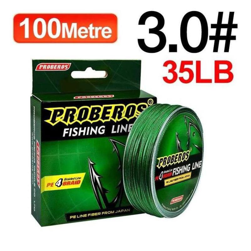 Carp Fishing Line 100M 4 Strands Braided Japan Multifilament Pe Wire Super Strong Durable Smooth Tackle 0.8/10Lb-3.0/35Lb 35LB
Carp Fishing Line 100M 4 Strands Braided Japan Multifilament Pe Wire Super Strong Durable Smooth Tackle 0.8/10Lb-3.0/35Lb 35LB