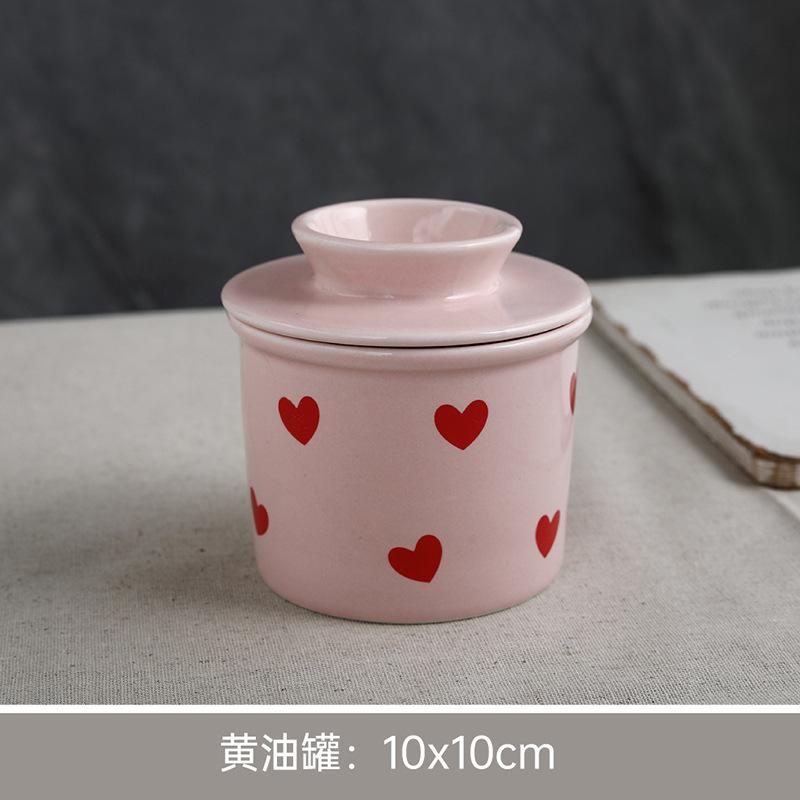 Love Ceramic Butter Cup Butter Jar Sealed With Lid Cheese Sealed Jar Creative Western Butter Plate
Love Ceramic Butter Cup Butter Jar Sealed With Lid Cheese Sealed Jar Creative Western Butter Plate