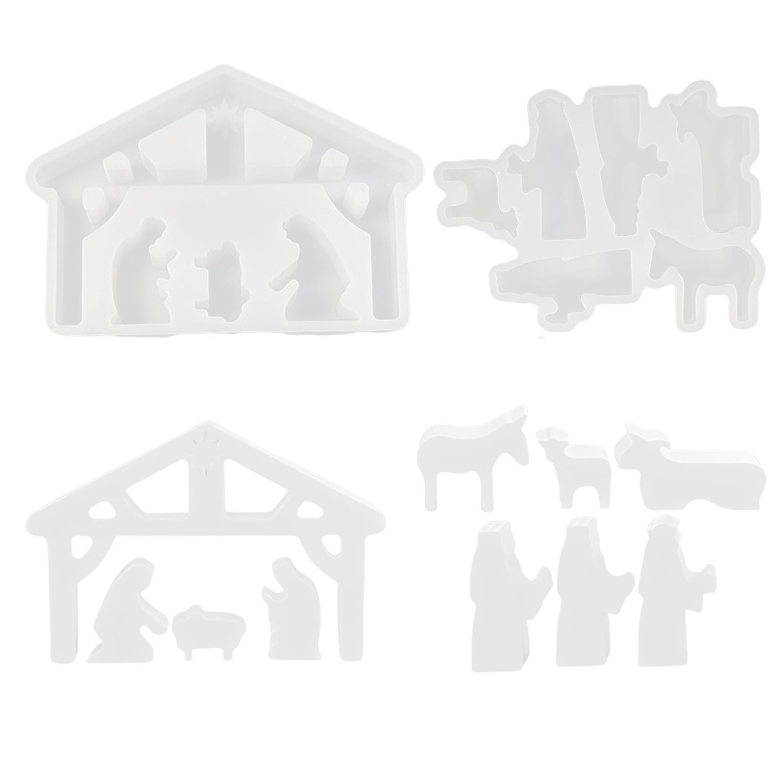 Religious Themed Silicone Molds Nativity Resin Silicone Mold Chocolate Fondant Silicone Molds for Christmas Decoration
Religious Themed Silicone Molds Nativity Resin Silicone Mold Chocolate Fondant Silicone Molds for Christmas Decoration