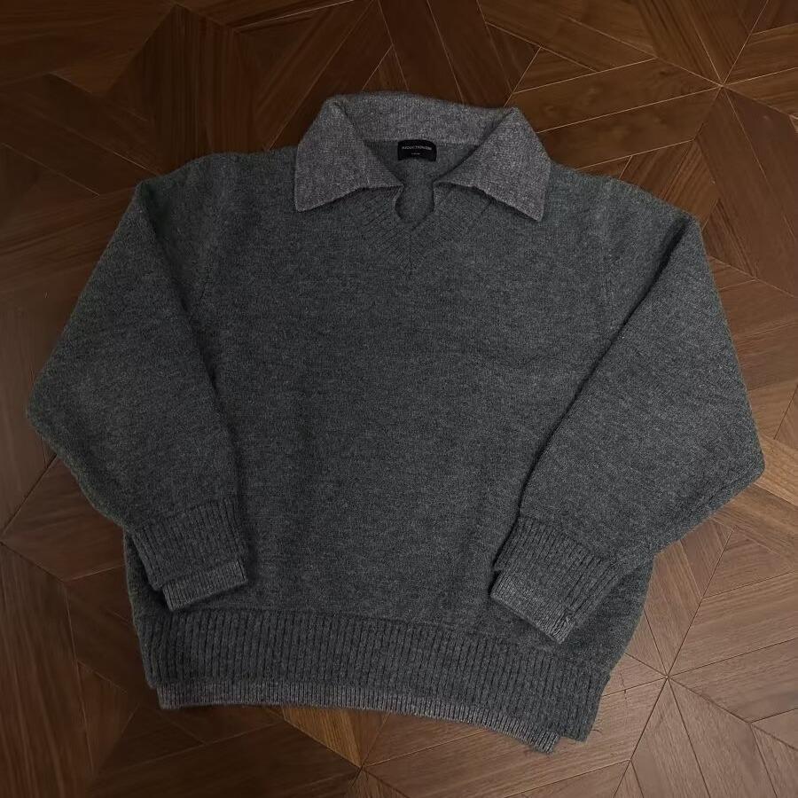 Men s Retro French V-Neck Sweater: Autumn/Winter Knitwear with Lapel 2XL
Men s Retro French V-Neck Sweater: Autumn/Winter Knitwear with Lapel 2XL