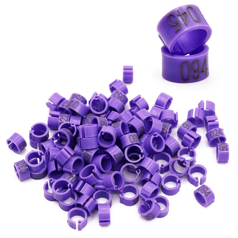 No.001-100 Bird Clip Ring ID 8mm Plastic Digital Markup Parrot Pigeons 10 Colors Marking Ring Bird Training Foot Ring фіолетовий
No.001-100 Bird Clip Ring ID 8mm Plastic Digital Markup Parrot Pigeons 10 Colors Marking Ring Bird Training Foot Ring фіолетовий