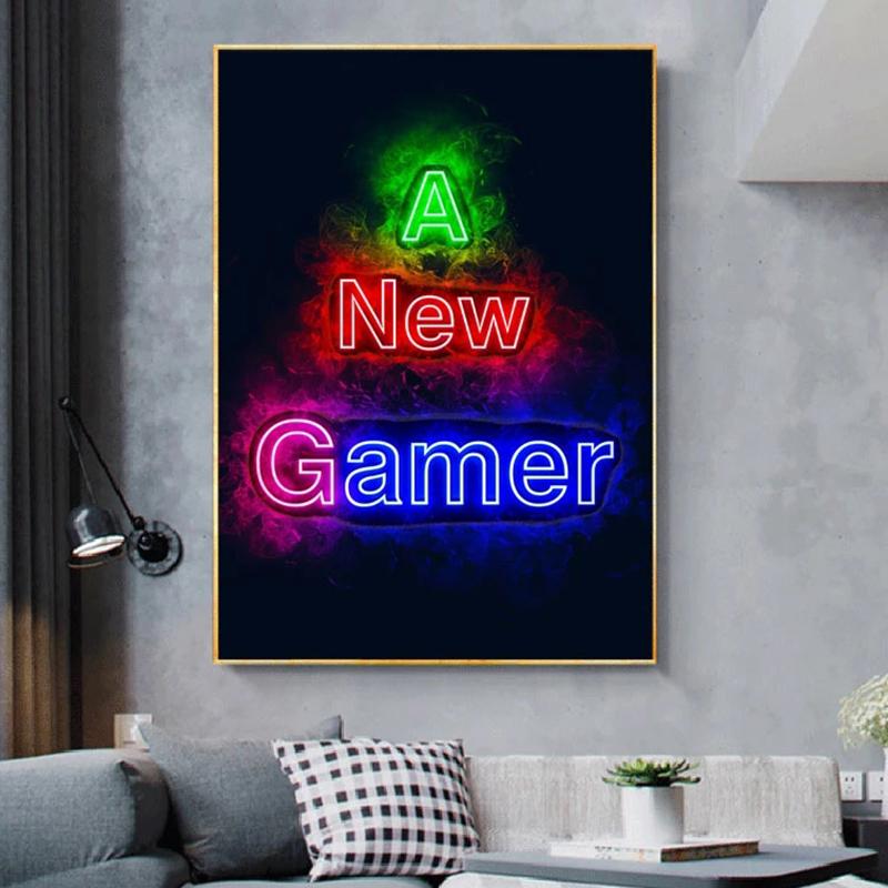 Neon Gamers Zitate Leinwand Malerei Auf Die Wand Poster Und Drucke Gamer Wand Kunst Bilder Für Jungen Schlafzimmer Dekoration (с рамкой)
Neon Gamers Zitate Leinwand Malerei Auf Die Wand Poster Und Drucke Gamer Wand Kunst Bilder Für Jungen Schlafzimmer Dekoration (с рамкой)