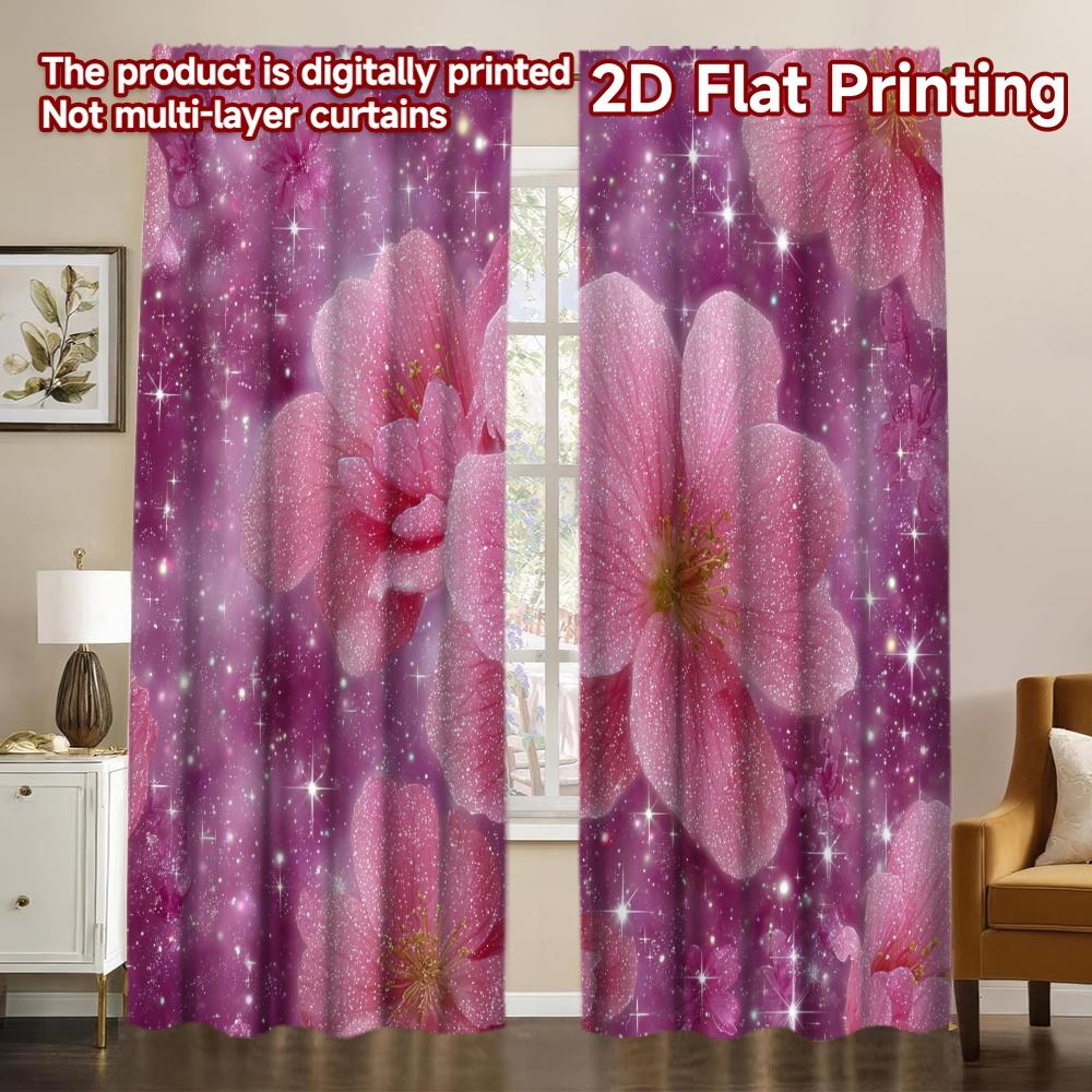 2D FLAT PRINTING 2pcs Curtains (Without Rod) Floral Pink Elegance Popular Curtain Fabric Durable 100% Polyester Fabric Curtains 100*130 Rod Pocket 1pcs
2D FLAT PRINTING 2pcs Curtains (Without Rod) Floral Pink Elegance Popular Curtain Fabric Durable 100% Polyester Fabric Curtains 100*130 Rod Pocket 1pcs