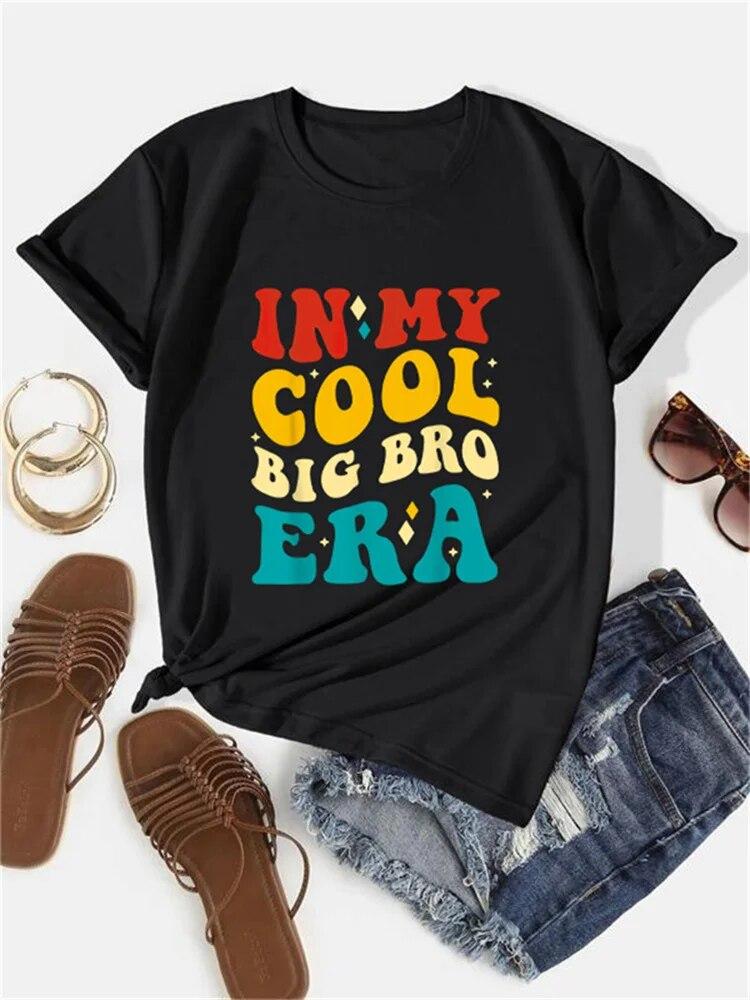 2024 New In My Cool Big Bro Printed Letter T-Shirt Cute Round Neck Women s Top Summer New Women s Kawaii T-Shirt S рожевий
2024 New In My Cool Big Bro Printed Letter T-Shirt Cute Round Neck Women s Top Summer New Women s Kawaii T-Shirt S рожевий
