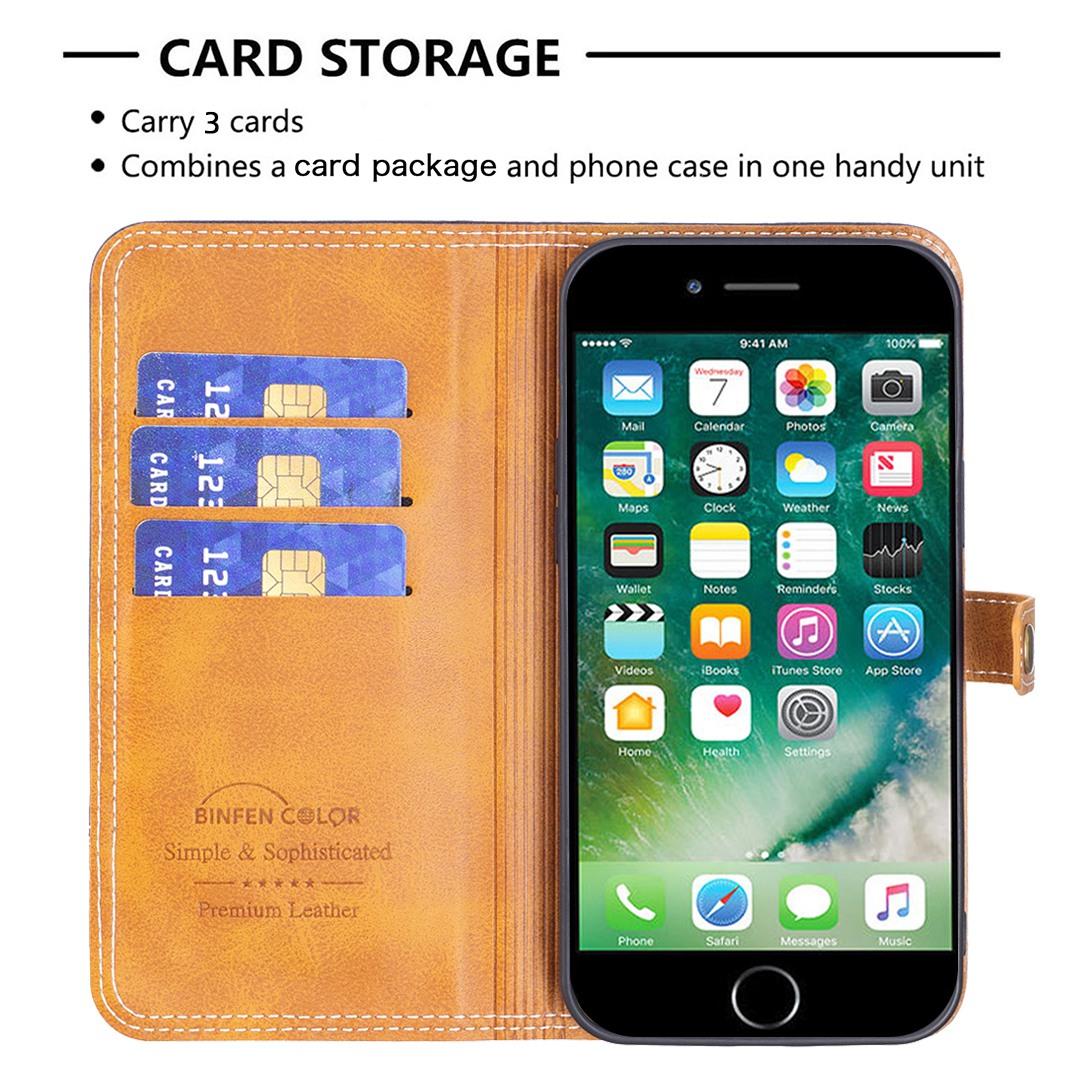 BINFEN COLOR for iPhone 7/8/SE (2020)/SE (2022) Leather Case with Card Holder Color Splicing Phone Stand Cover Blue
BINFEN COLOR for iPhone 7/8/SE (2020)/SE (2022) Leather Case with Card Holder Color Splicing Phone Stand Cover Blue