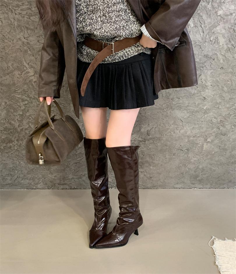 2025 осень и зима новый плиссированный дизайн черные кожаные сапоги носить мягкую кожу тонкие рыцарские сапоги женские 39 темно-коричневого
2025 осень и зима новый плиссированный дизайн черные кожаные сапоги носить мягкую кожу тонкие рыцарские сапоги женские 39 темно-коричневого