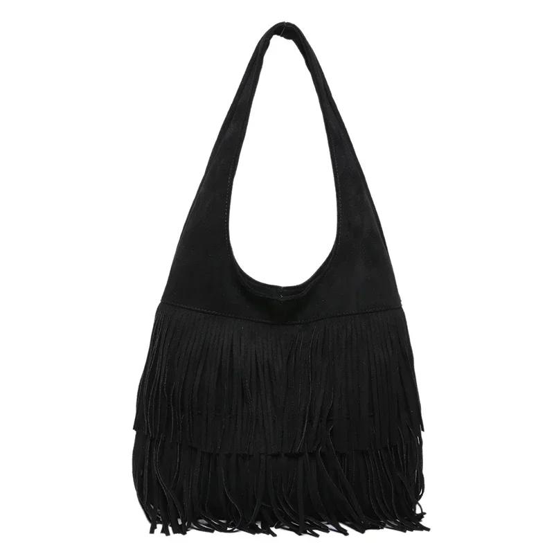 Faux Suede Tassel Shoulder Bags Large Capacity Sense of Luxury Women s Bags Sale 2026 Brand Popularity High Quality Bags чёрный
Faux Suede Tassel Shoulder Bags Large Capacity Sense of Luxury Women s Bags Sale 2026 Brand Popularity High Quality Bags чёрный
