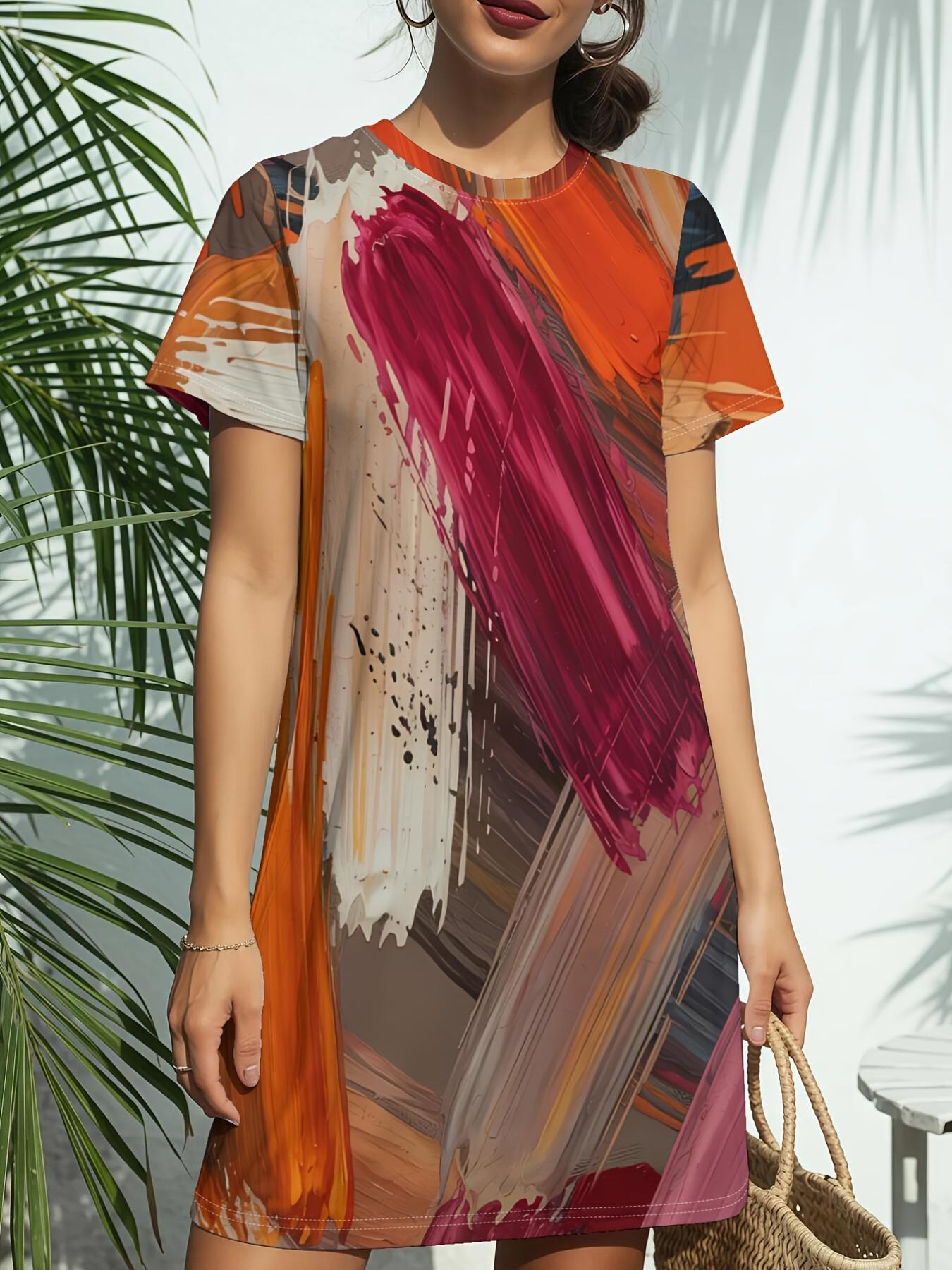Women S New Crew Neck Short Sleeve T-Shirt Dress. American Trend Digital Print. Casual ; Versatile for Spring And Summer. Elegant And Chic Won S re 2XL дубильная кора
Women S New Crew Neck Short Sleeve T-Shirt Dress. American Trend Digital Print. Casual ; Versatile for Spring And Summer. Elegant And Chic Won S re 2XL дубильная кора