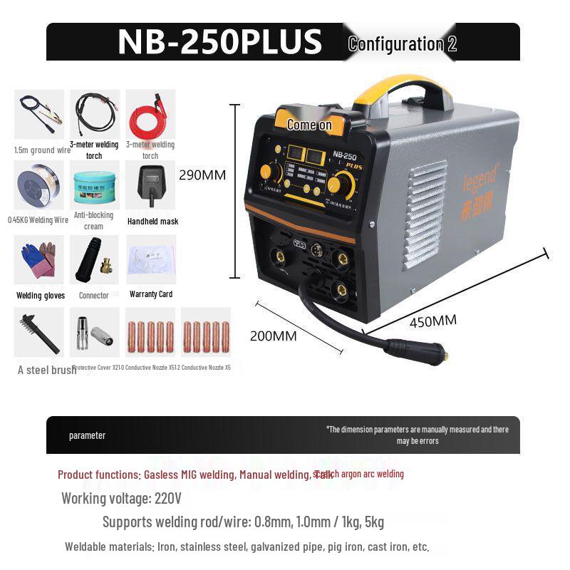 Versatile 220V MIG/MAG Home Welder: Dual-Function Electric Welder for DIY Welding Tasks
Versatile 220V MIG/MAG Home Welder: Dual-Function Electric Welder for DIY Welding Tasks
