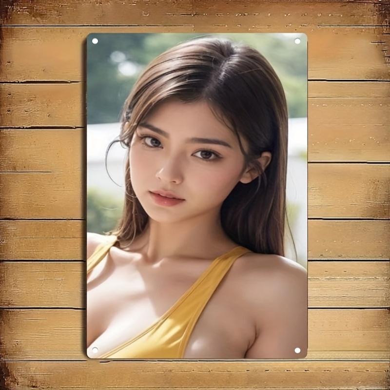 Metal Sign Elegant Female Portrait Durable Iron Wall Art Decor for Home Office Cafe Bedroom Modern Minimalist Framed Poste 20x30cm
Metal Sign Elegant Female Portrait Durable Iron Wall Art Decor for Home Office Cafe Bedroom Modern Minimalist Framed Poste 20x30cm