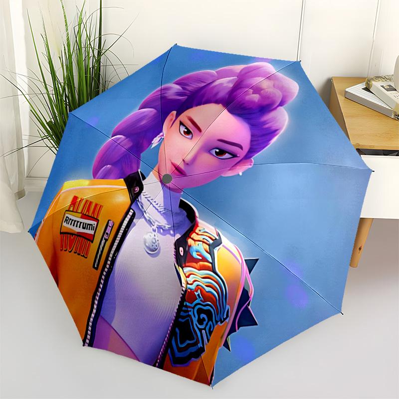 1pc Huntrix Automatic Folding Umbrella - Compact 8-Rib Design, Durable Plastic & Iron, Perfect Gift for Friends & Family, yy250923020
1pc Huntrix Automatic Folding Umbrella - Compact 8-Rib Design, Durable Plastic & Iron, Perfect Gift for Friends & Family, yy250923020