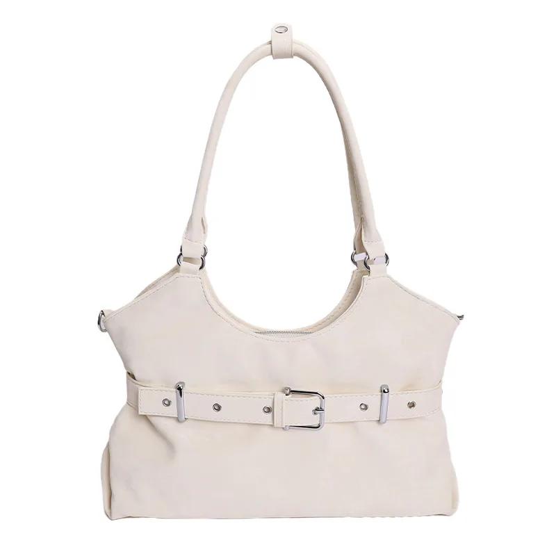 Tote Bag Korean Minimalist Design Versatile Large Capacity Single Shoulder Crossbody Bag for Daily Use 34cm*10cm*25cm белый
Tote Bag Korean Minimalist Design Versatile Large Capacity Single Shoulder Crossbody Bag for Daily Use 34cm*10cm*25cm белый