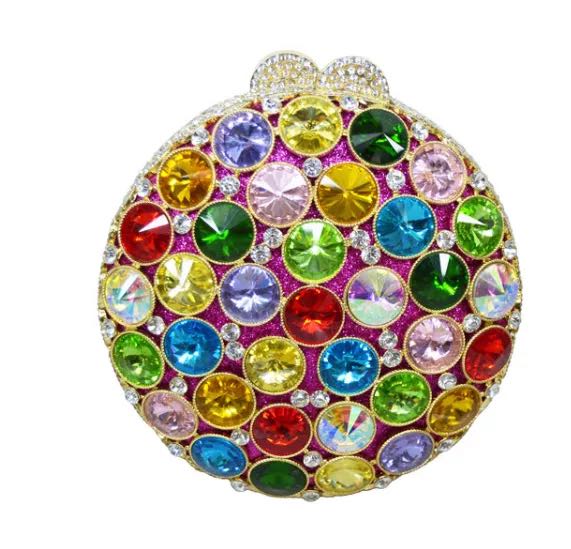 WHTUOHENG round Green Diamond Crystal Evening Clutch Bag Rhinestone Handbag Luxury Women s Party Prom Purse With Stones Clutches 17cmX17cmX6cm
WHTUOHENG round Green Diamond Crystal Evening Clutch Bag Rhinestone Handbag Luxury Women s Party Prom Purse With Stones Clutches 17cmX17cmX6cm