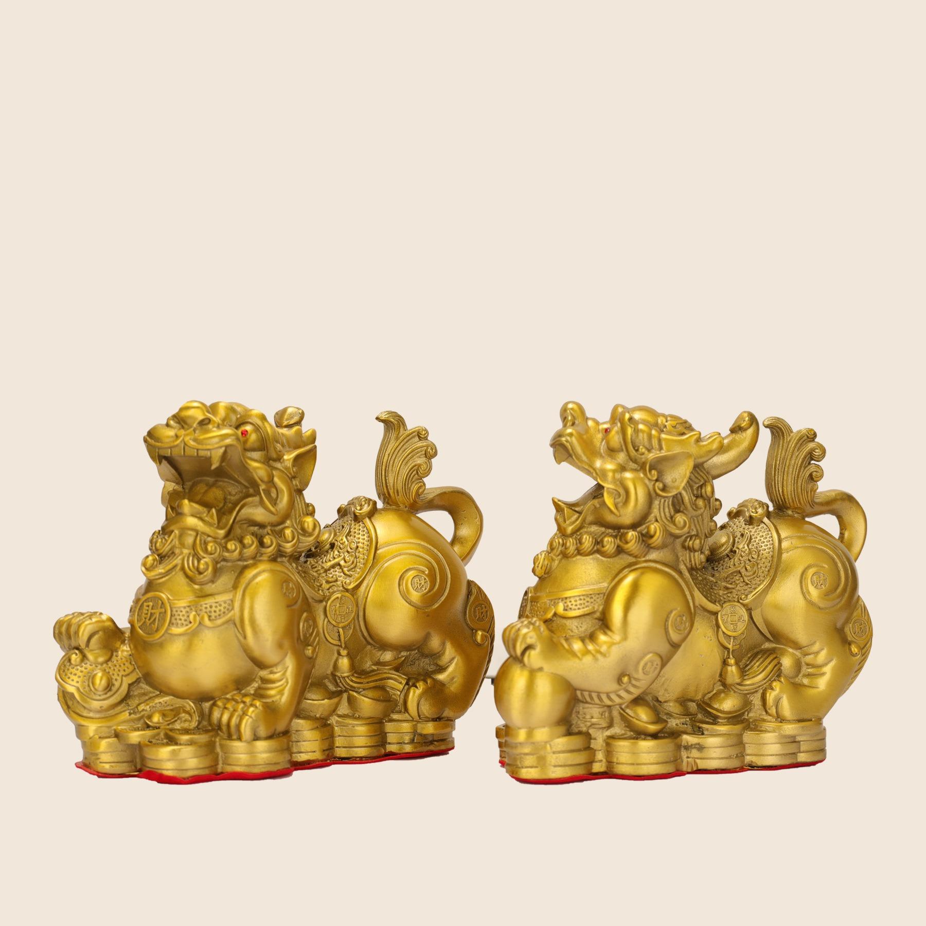 1 Pair Metal Pixiu Ornament Home Decoration Zhaocai Pixiu Ornament Chinese Feng Shui Accessories Metal Crafts Height 6.5-14cm 9x3.5x6.5cm темного кольору хакі
1 Pair Metal Pixiu Ornament Home Decoration Zhaocai Pixiu Ornament Chinese Feng Shui Accessories Metal Crafts Height 6.5-14cm 9x3.5x6.5cm темного кольору хакі