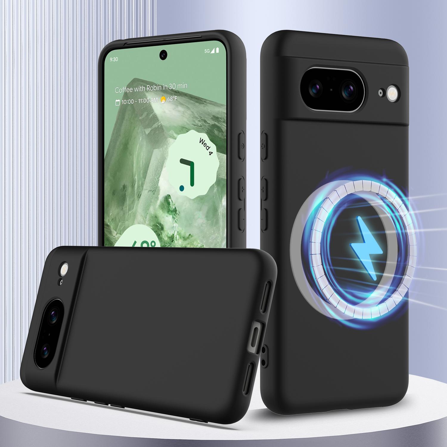 For Google Pixel 8 Case Compatible with MagSafe Liquid Silicone Phone Cover with Lanyard Dark Green
For Google Pixel 8 Case Compatible with MagSafe Liquid Silicone Phone Cover with Lanyard Dark Green
