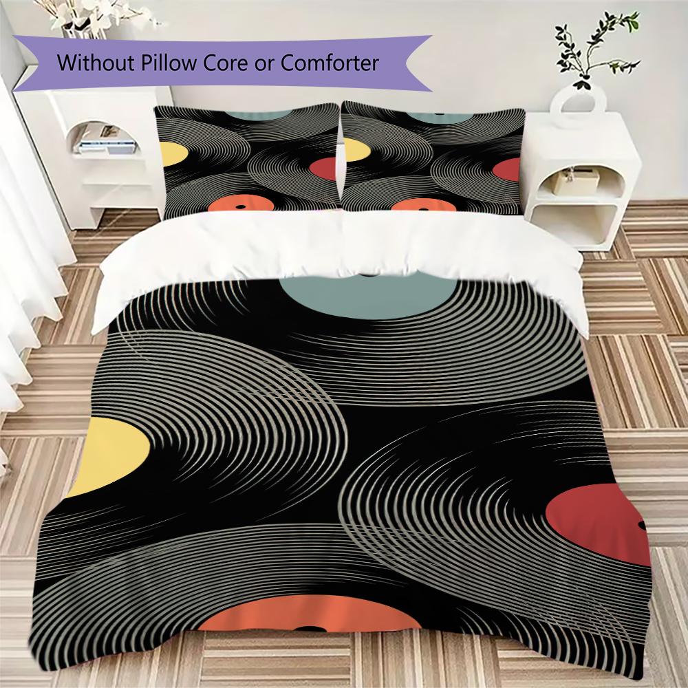 1PC Music Records Theme Bedding Quilt Set Quilt Cover Pillowcase Home Decoration Birthday Gift (1 * duvet cover + 2 * pillowcase, without core)A12 135x200cm
1PC Music Records Theme Bedding Quilt Set Quilt Cover Pillowcase Home Decoration Birthday Gift (1 * duvet cover + 2 * pillowcase, without core)A12 135x200cm