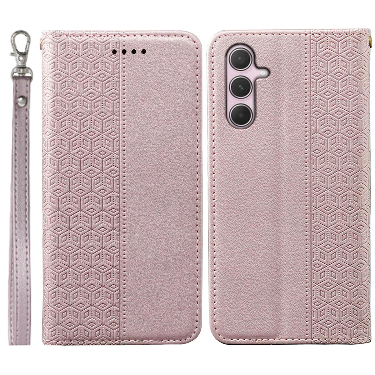 For Samsung Galaxy A35 5G Wallet Phone Case Strong Magnetic Checkered Pattern Imprint Leather Flip Cover Rose Gold
For Samsung Galaxy A35 5G Wallet Phone Case Strong Magnetic Checkered Pattern Imprint Leather Flip Cover Rose Gold
