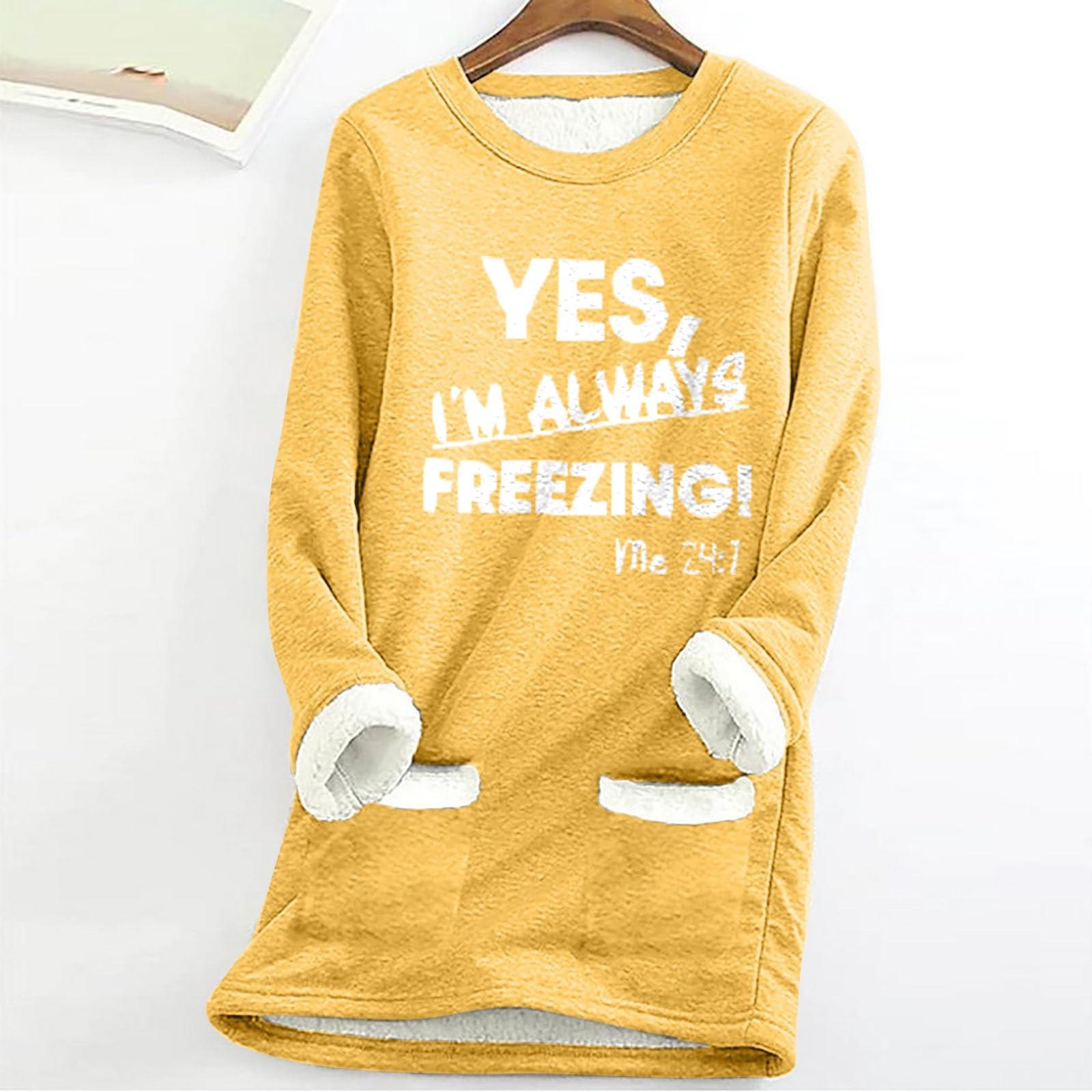 Женская и зимняя рубашка большого размера, свободная, утолщенная, из овечьей шерсти, теплая и облегающая, с карманом XL жёлтый