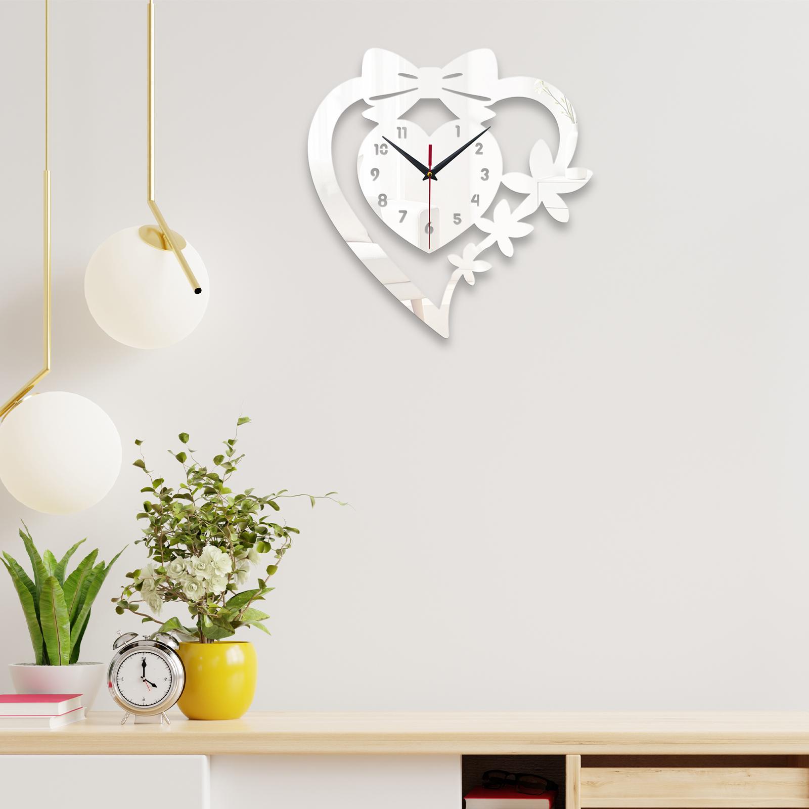 Love Heart Wall Clock Stylish Non Ticking Minimalist Modern Decorative Clock Quiet Acrylic for Dining Room Kitchen Living Room серебряный
Love Heart Wall Clock Stylish Non Ticking Minimalist Modern Decorative Clock Quiet Acrylic for Dining Room Kitchen Living Room серебряный