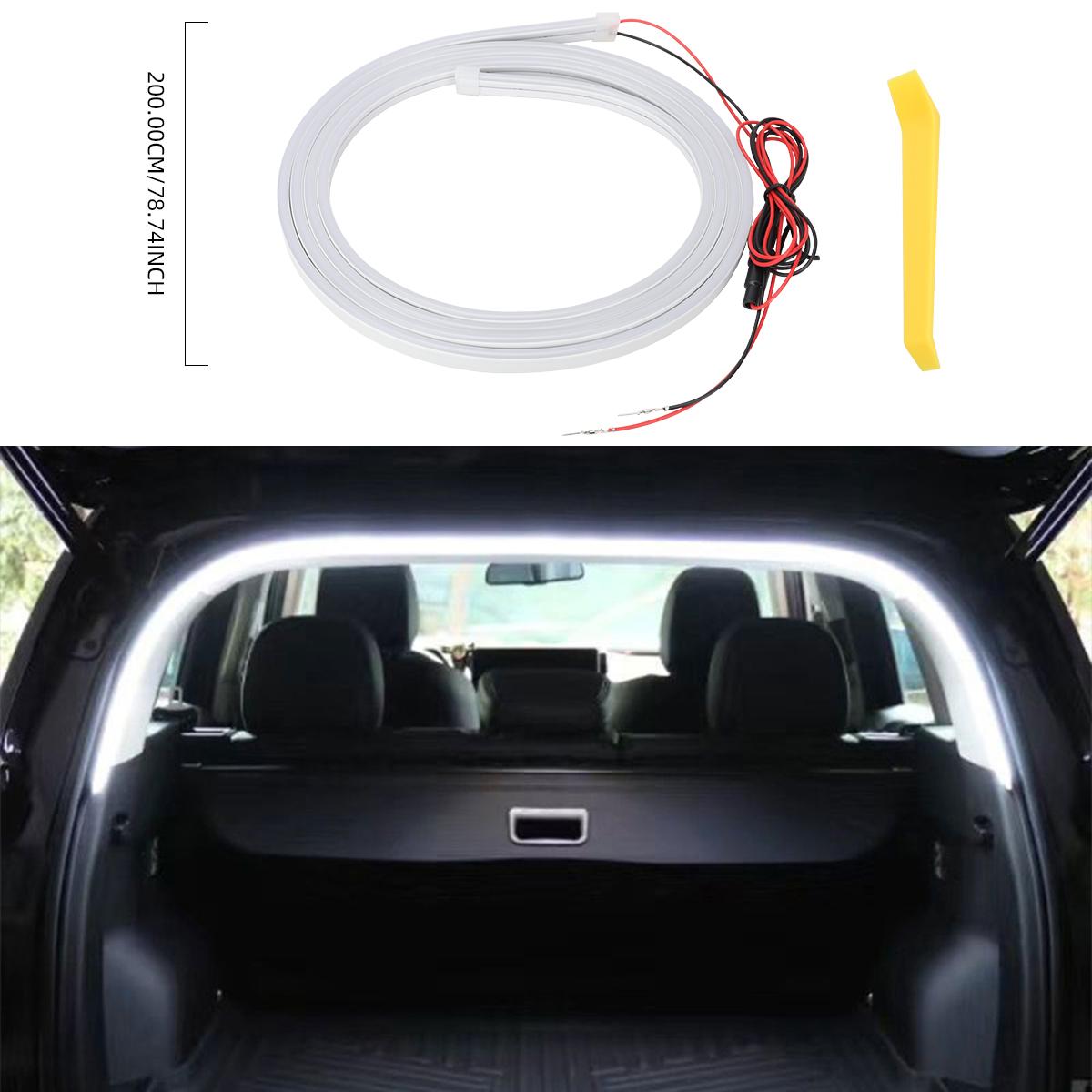 2/4M Trunk Water Atmosphere Strip Light Flexible LED Interior Ambient Light Environment Atmosphere Lamp Silicone 12V White
2/4M Trunk Water Atmosphere Strip Light Flexible LED Interior Ambient Light Environment Atmosphere Lamp Silicone 12V White