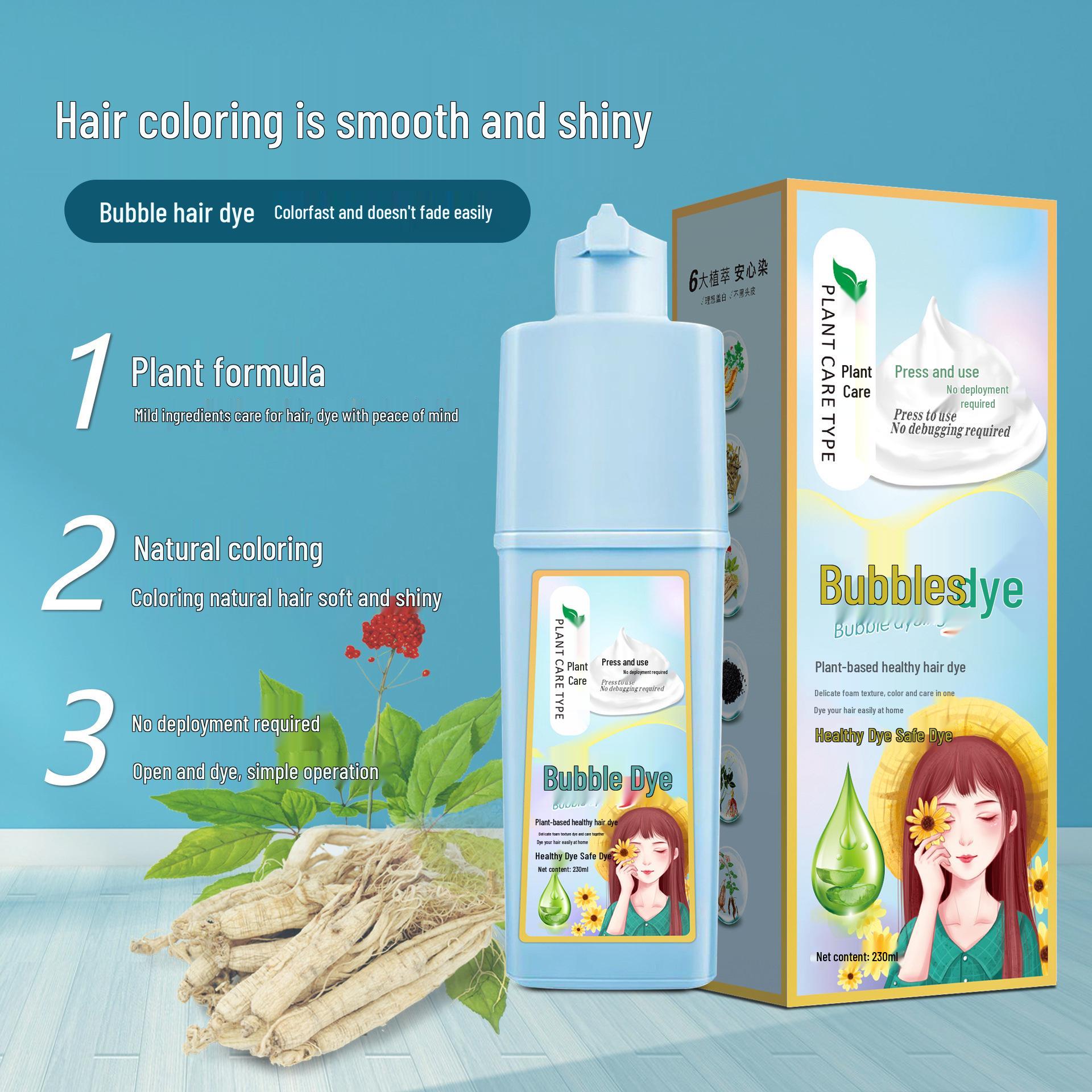 Мефайсу Бульбашкова фарба: М який DIY крем-фарба для волосся, безпечний для шкіри голови 230ml каштановий/коричневий
Мефайсу Бульбашкова фарба: М який DIY крем-фарба для волосся, безпечний для шкіри голови 230ml каштановий/коричневий