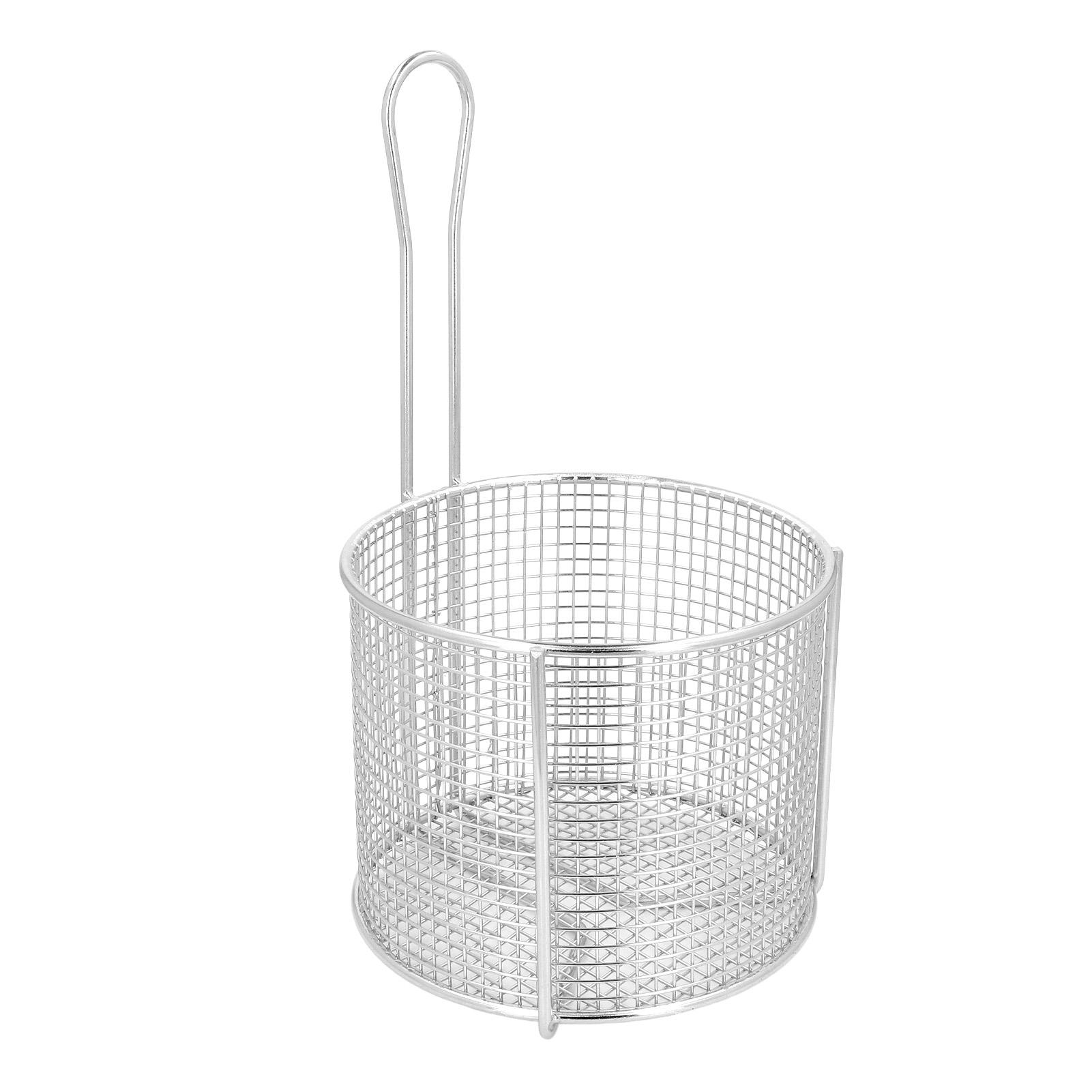 Stainless Steel Fry Basket Reusable Round French Fry Chip Fry Basket with Handle for Frying Serving Food
Stainless Steel Fry Basket Reusable Round French Fry Chip Fry Basket with Handle for Frying Serving Food