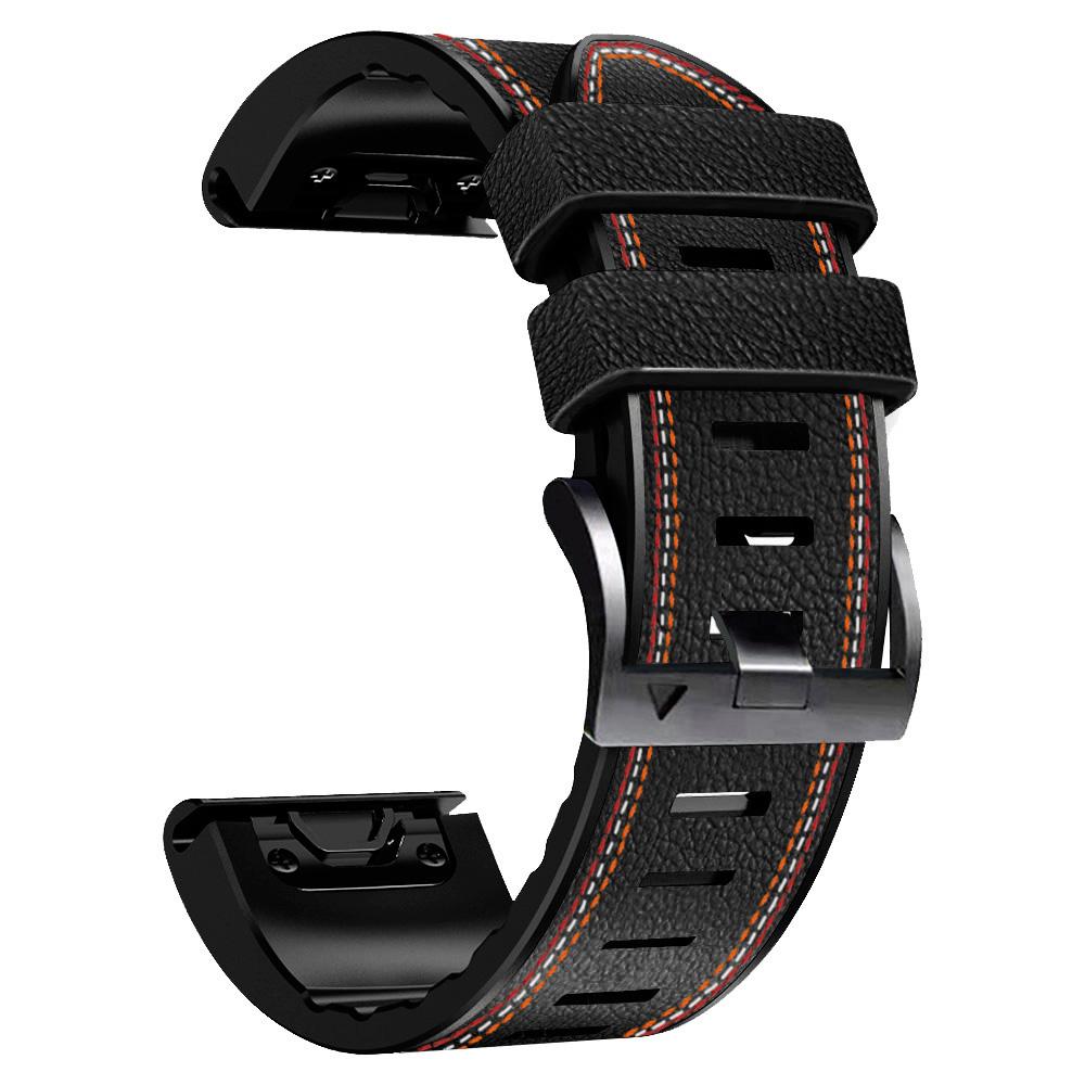For Garmin Descent G1/Instinct 2/Epix Gen2 Quick Release Watch Band PU Leather Coated Silicone Three-color Stitching Line Wristband Strap Brown
For Garmin Descent G1/Instinct 2/Epix Gen2 Quick Release Watch Band PU Leather Coated Silicone Three-color Stitching Line Wristband Strap Brown
