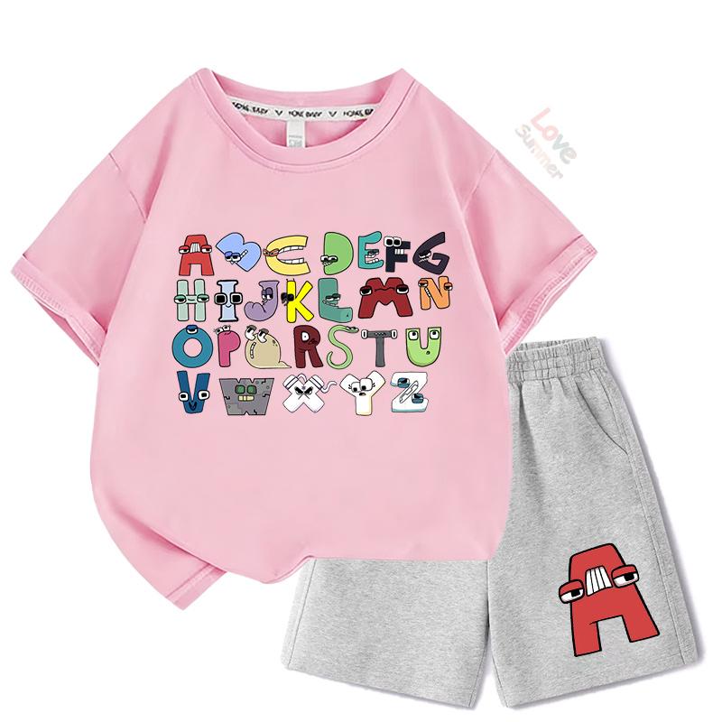 Alphabet Lore T Shirt Kids Summer Short Sleeve T-shirt Shorts 2pcs Sets Toddler Girls Outfits Children Casual Sportsuit 160
Alphabet Lore T Shirt Kids Summer Short Sleeve T-shirt Shorts 2pcs Sets Toddler Girls Outfits Children Casual Sportsuit 160