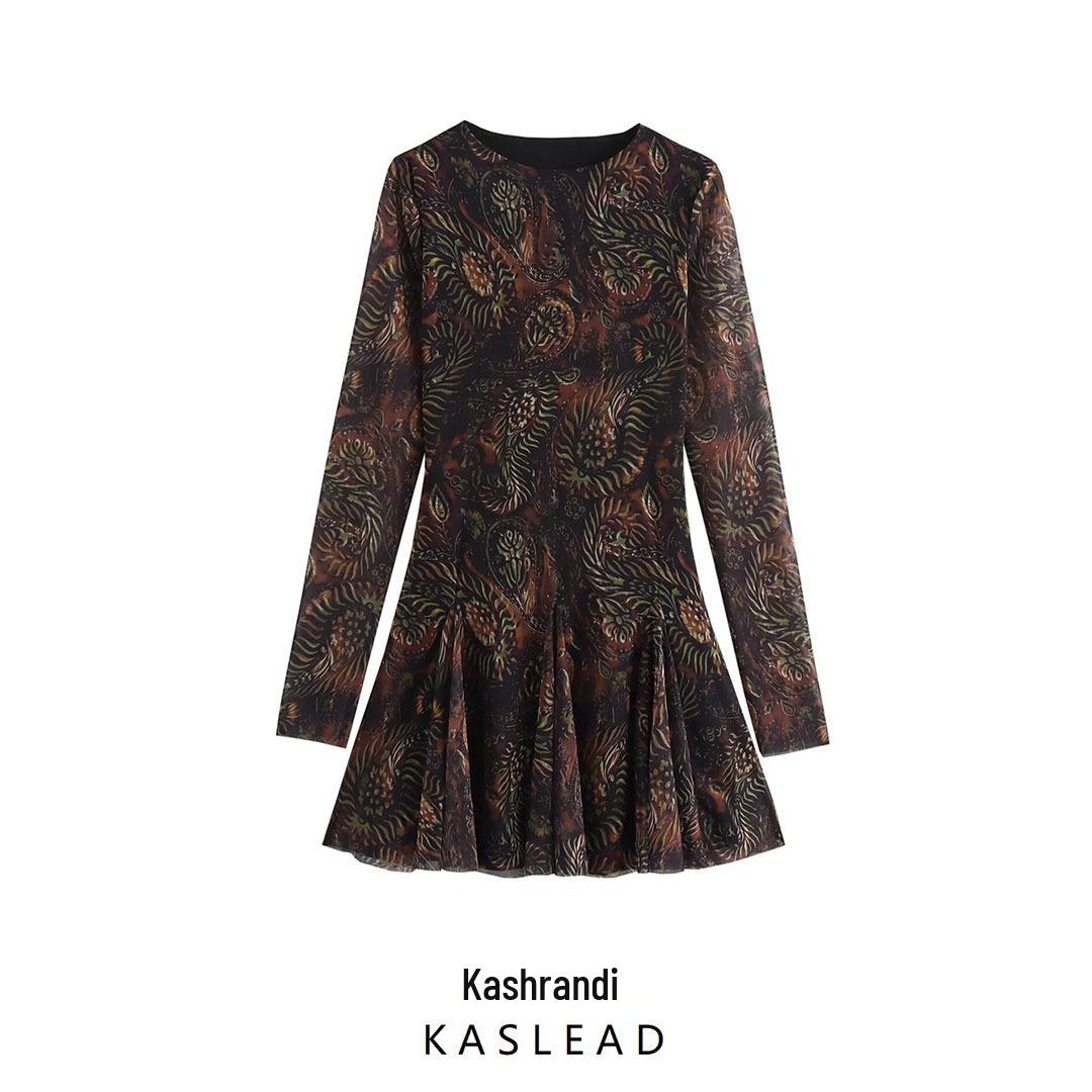 2024 Autumn Women s European & American Print Silk Waist-Hugging Long-Sleeve Short Dress Small квітковий
2024 Autumn Women s European & American Print Silk Waist-Hugging Long-Sleeve Short Dress Small квітковий