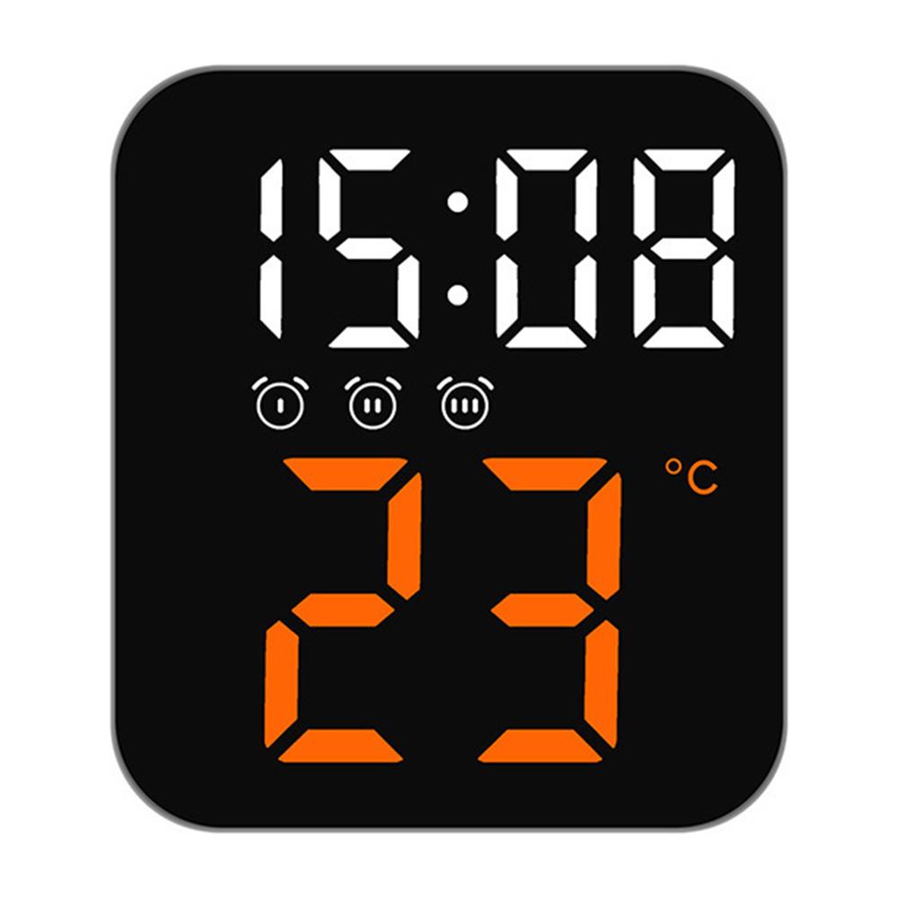 Голосовое управление Будильник Температура Дата Дисплей Светодиодные цифровые часы Ночной режим Электронные настенные часы для спальни оранжевый
Голосовое управление Будильник Температура Дата Дисплей Светодиодные цифровые часы Ночной режим Электронные настенные часы для спальни оранжевый