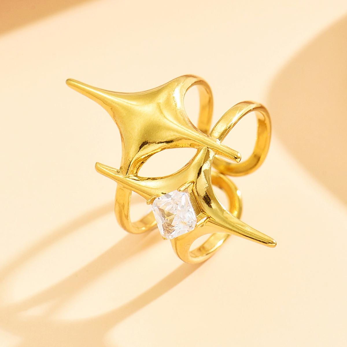 Stainless Steel Gold Color Zircon Star Ring Women s Waterproof Luxury Exaggerated Zircon Birthday Gift Wholesale Open
Stainless Steel Gold Color Zircon Star Ring Women s Waterproof Luxury Exaggerated Zircon Birthday Gift Wholesale Open
