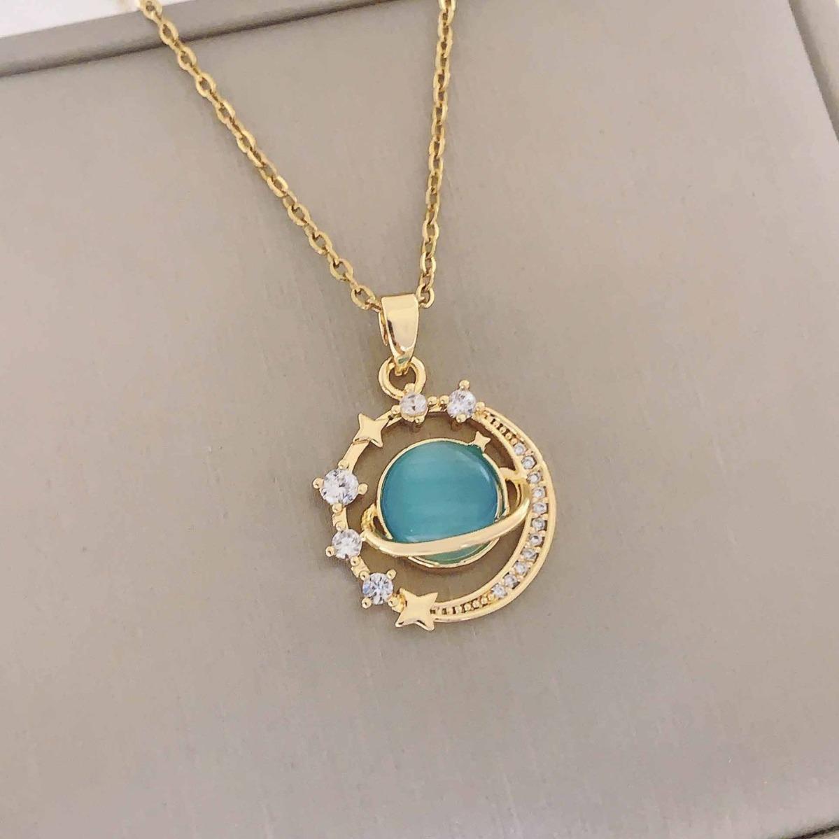 Ожерелье не теряет цвет Женское летнее женское ожерелье Dream Planet из титановой стали нового дизайна Модное нишевое ожерелье премиум-класса
Ожерелье не теряет цвет Женское летнее женское ожерелье Dream Planet из титановой стали нового дизайна Модное нишевое ожерелье премиум-класса