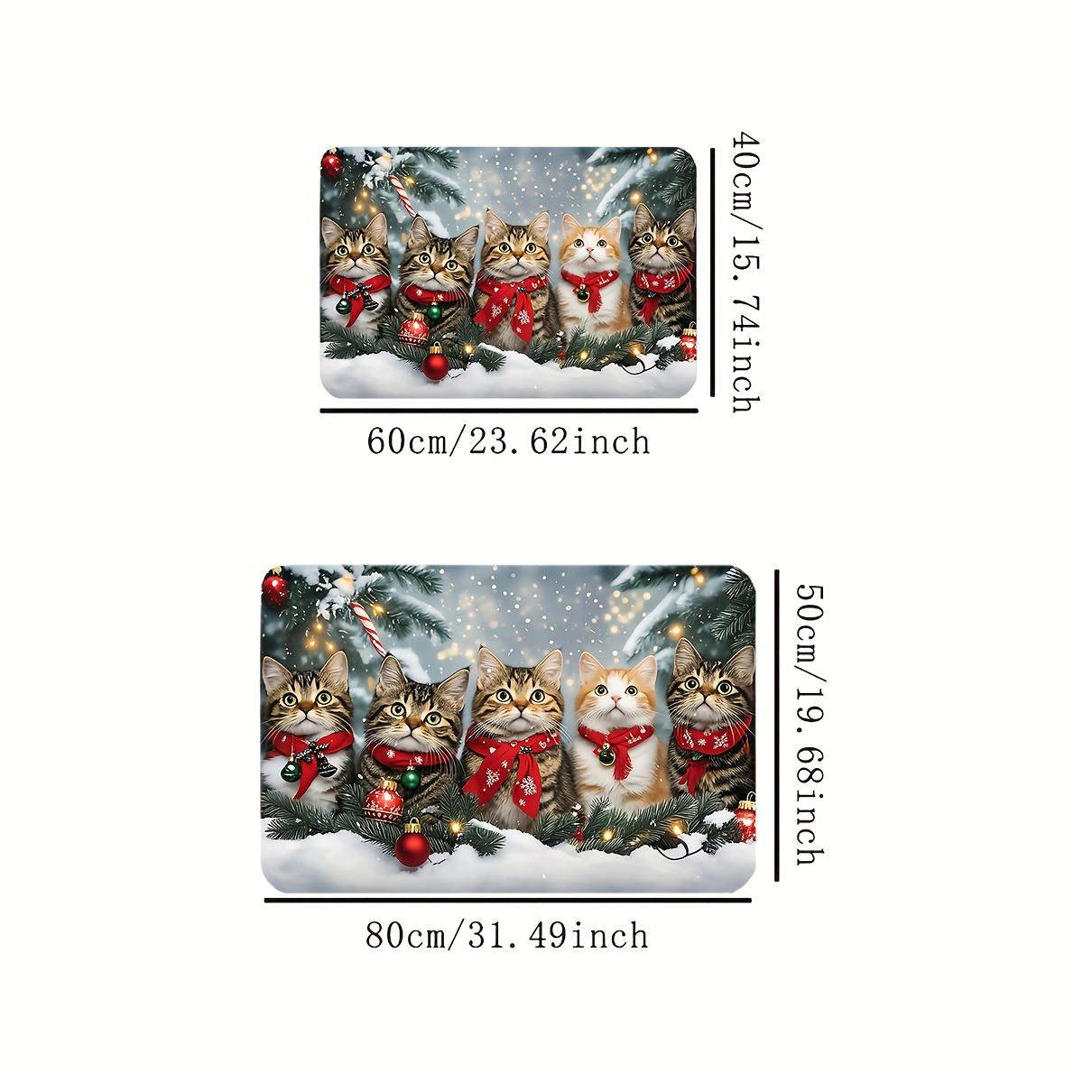 VIKAMA Christmas Carpet Cute Cat Floor Mat Doormat Welcome Mat Outdoor Carpet Living Room Carpet Rug For Bedroom Home Decoration 40X60CM (1.3X2FT
VIKAMA Christmas Carpet Cute Cat Floor Mat Doormat Welcome Mat Outdoor Carpet Living Room Carpet Rug For Bedroom Home Decoration 40X60CM (1.3X2FT