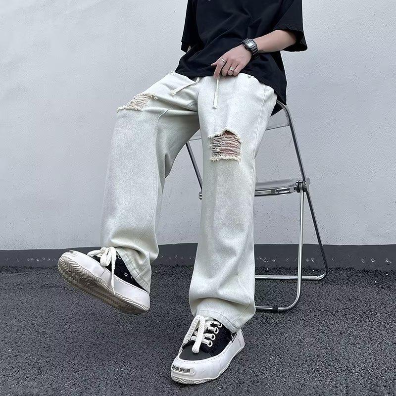 Мужские летние корейские прямые повседневные брюки - рваные джинсы в ретро-американском стиле XXL жёлтый
Мужские летние корейские прямые повседневные брюки - рваные джинсы в ретро-американском стиле XXL жёлтый