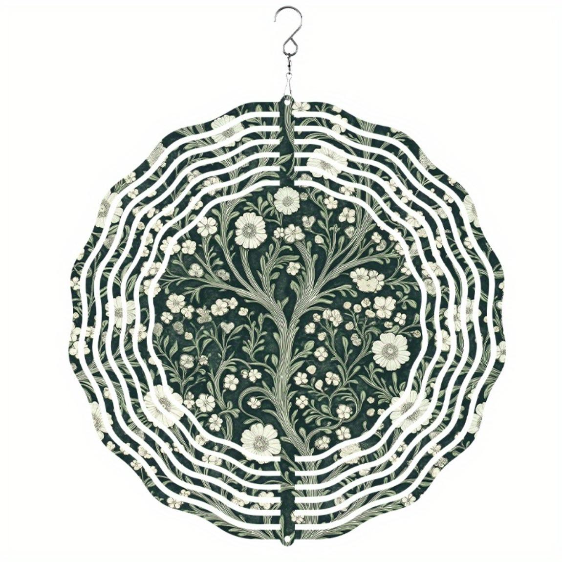 Elegant Metal Garden Spinner - 360° Rotating Hook with Lush Floral Pattern, Outdoor Wind Chime & Door Decor 01A
Elegant Metal Garden Spinner - 360° Rotating Hook with Lush Floral Pattern, Outdoor Wind Chime & Door Decor 01A