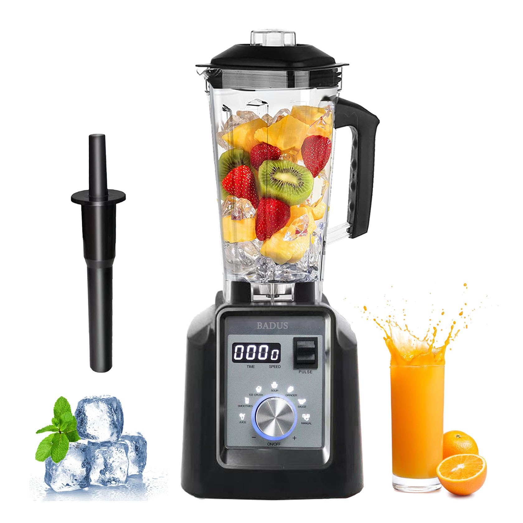 Blend for commercial 2L large smoothie overheat easy to crushes ice in 3 48000RPM high speed crushes timer use manual use, capacity, multi-functional срібний
Blend for commercial 2L large smoothie overheat easy to crushes ice in 3 48000RPM high speed crushes timer use manual use, capacity, multi-functional срібний