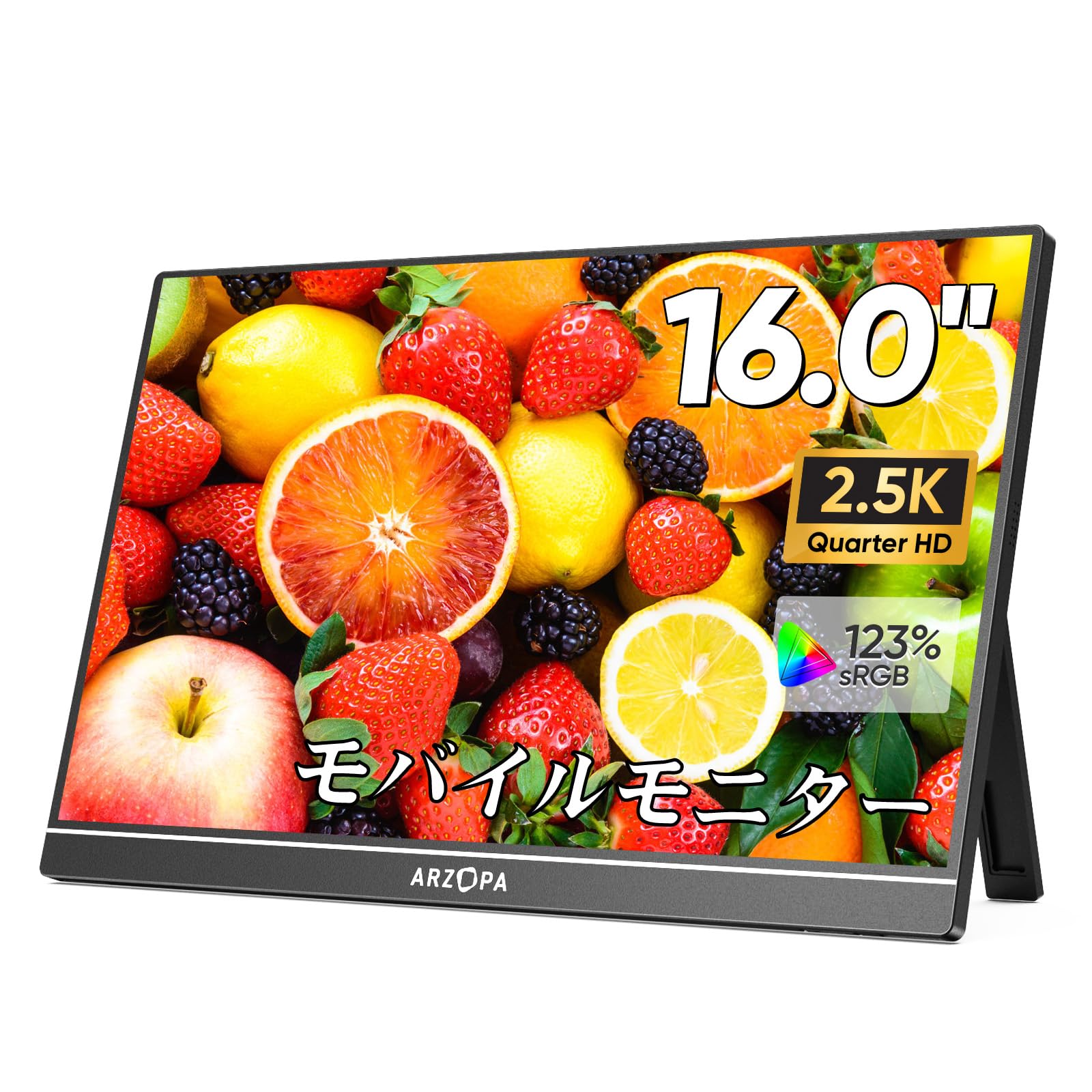 ARZOPA Mobile Mobile Portable IPS LCD Wide Color Portable USB Compatible with Monitor, 16-inch Display, 2.5K Monitor, Non-Glossy Panel, 2560x1600QHD, чорний
ARZOPA Mobile Mobile Portable IPS LCD Wide Color Portable USB Compatible with Monitor, 16-inch Display, 2.5K Monitor, Non-Glossy Panel, 2560x1600QHD, чорний