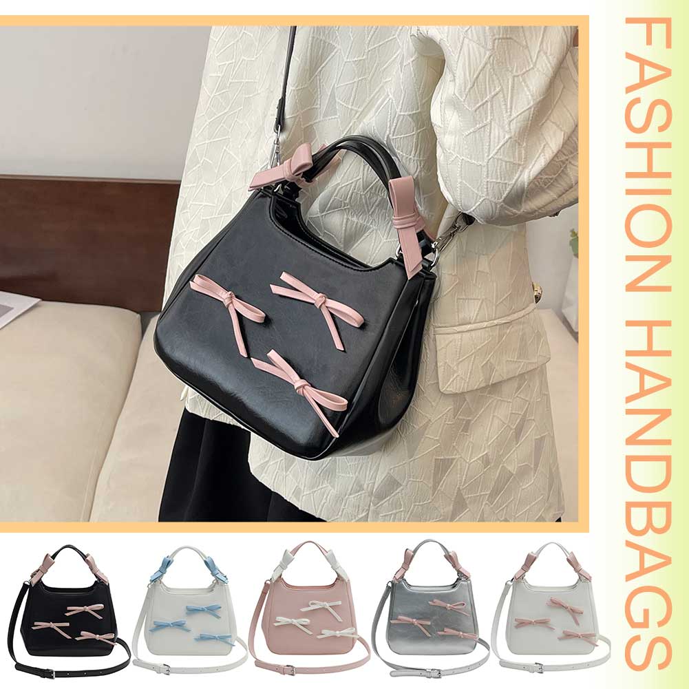 Sweet Bow Aesthetic Crossbody Bag Contrast Color Ladies Handbag with Adjustable Strap Casual Shoulder Purse for Women and Girls
Sweet Bow Aesthetic Crossbody Bag Contrast Color Ladies Handbag with Adjustable Strap Casual Shoulder Purse for Women and Girls