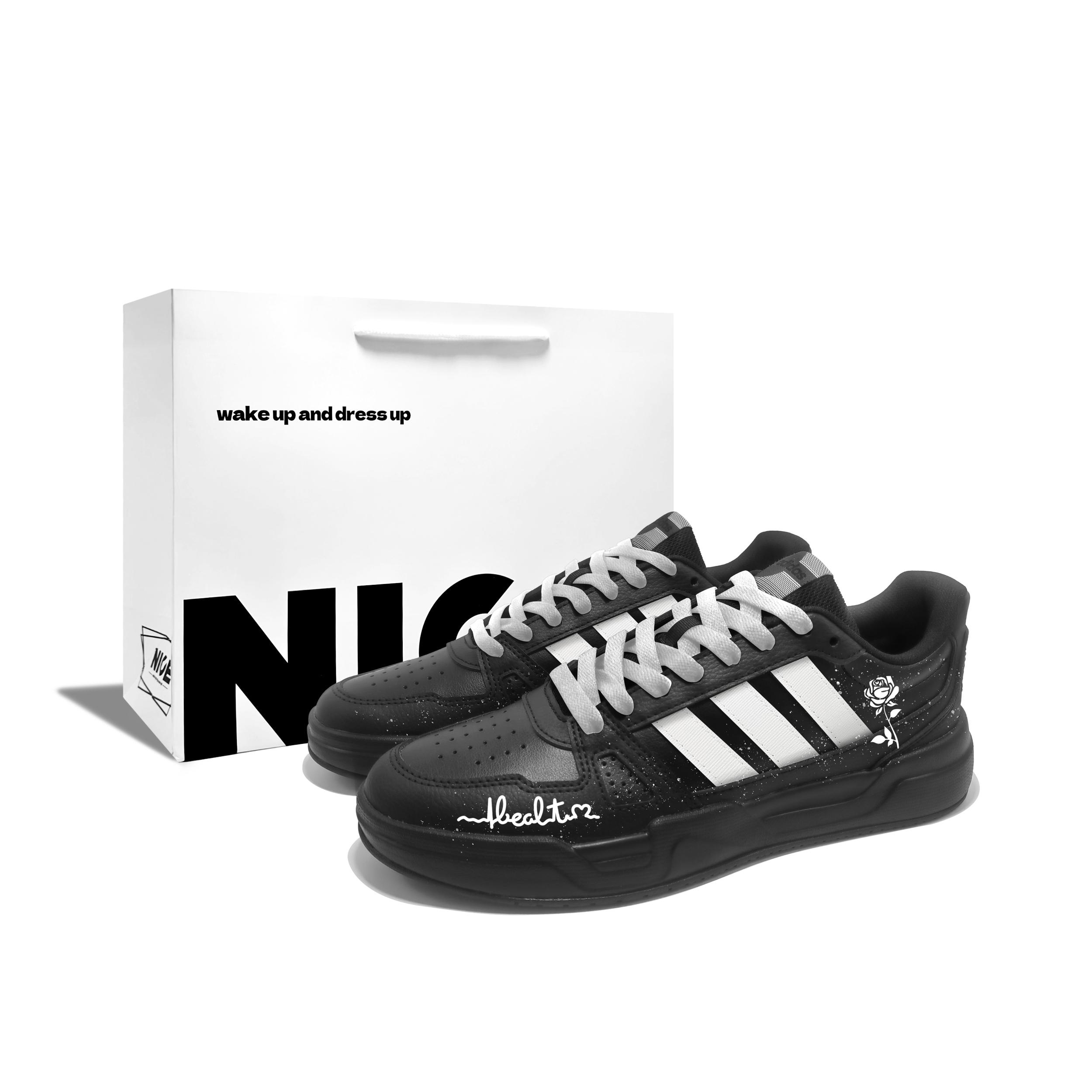 Adidas LITE BALLER R Love Synthetic Leather Low top Skateboard Shoes Unisex Black JS4361(Team1143--BOX) 39⅓
Adidas LITE BALLER R Love Synthetic Leather Low top Skateboard Shoes Unisex Black JS4361(Team1143--BOX) 39⅓