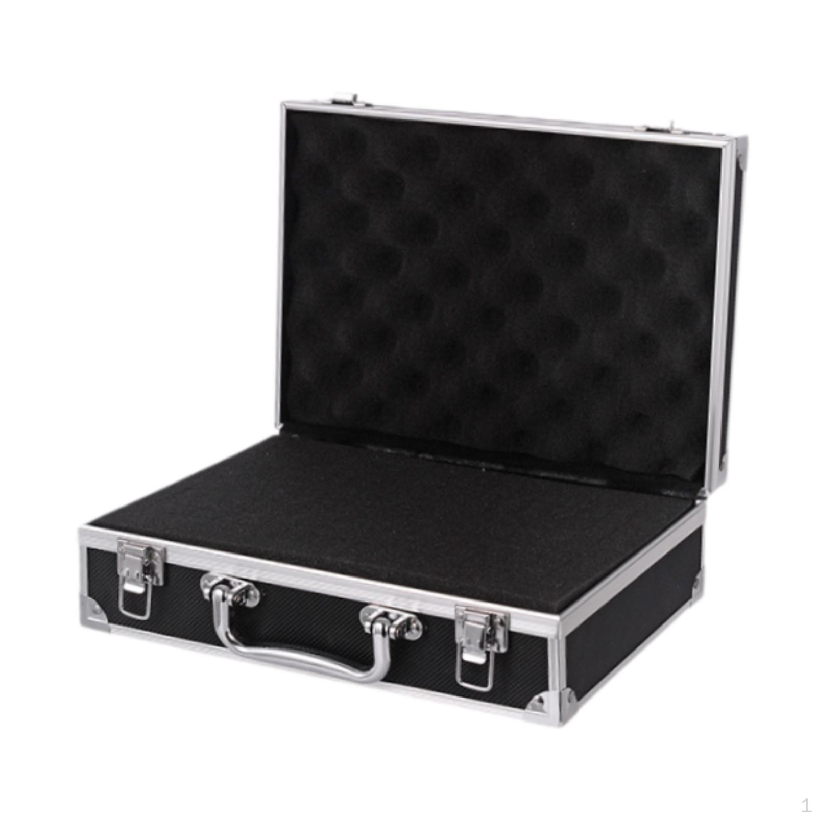 Кейс из алюминиевого сплава для хранения документов и инструментов чёрный
Кейс из алюминиевого сплава для хранения документов и инструментов чёрный