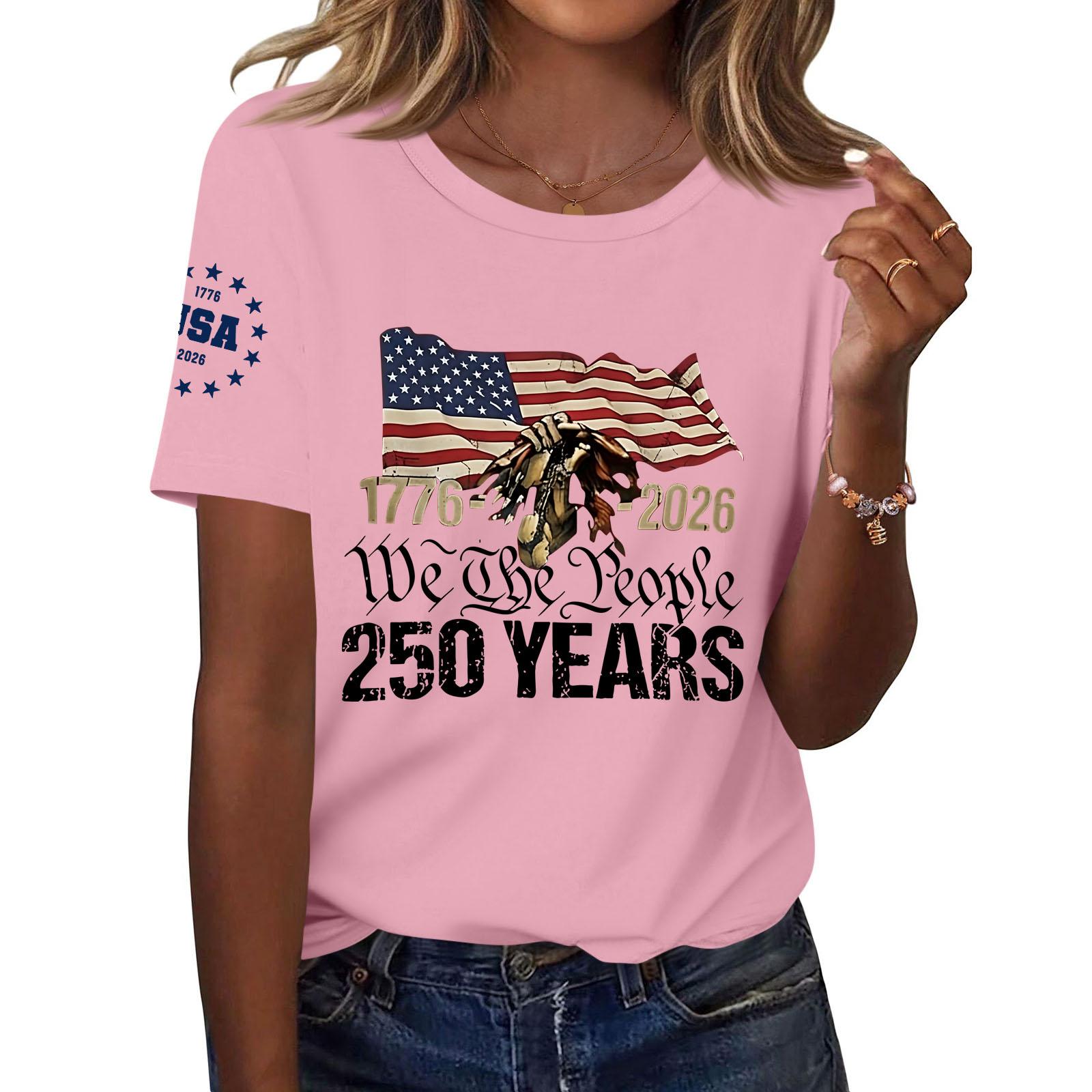 Women s Fashion Casual Printed Short Sleeve Round Neck Pullover Tops S рожевий
Women s Fashion Casual Printed Short Sleeve Round Neck Pullover Tops S рожевий