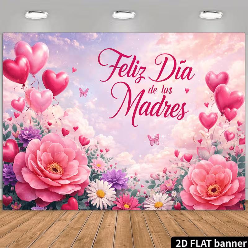 2D Feliz Día de las Madres Backdrop Pink Floral Butterfly Mother s Day Photo Booth Background 47.2x31.5inch/120*80cm
2D Feliz Día de las Madres Backdrop Pink Floral Butterfly Mother s Day Photo Booth Background 47.2x31.5inch/120*80cm