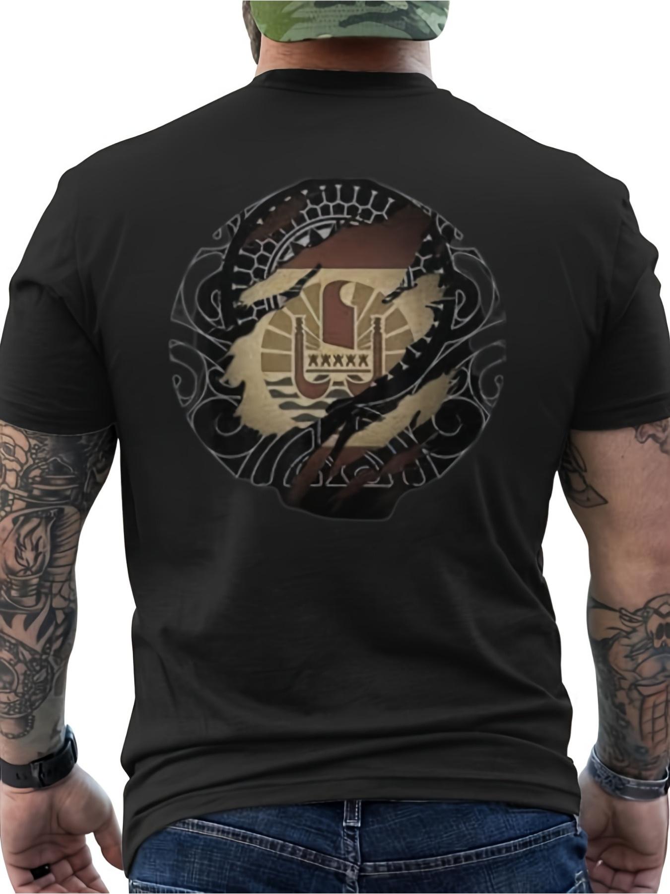 New Black T-Shirt with Tahitian- A traditional Polynesian design adorned with French lettering and emblems. Short sleeves S
New Black T-Shirt with Tahitian- A traditional Polynesian design adorned with French lettering and emblems. Short sleeves S