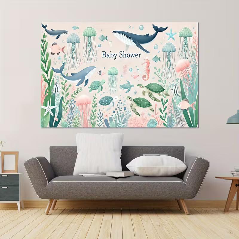 2D Soft Pastel Underwater World Tapestry Baby Shower Party Background Cloth 47.2x31.5inch/120*80cm
2D Soft Pastel Underwater World Tapestry Baby Shower Party Background Cloth 47.2x31.5inch/120*80cm
