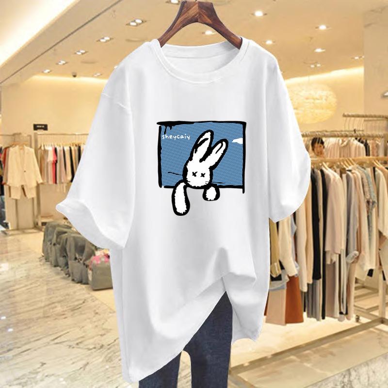 Heavy 100% cotton ns salt new short-sleeved T-shirt women s printing loose design cartoon rabbit top S
Heavy 100% cotton ns salt new short-sleeved T-shirt women s printing loose design cartoon rabbit top S